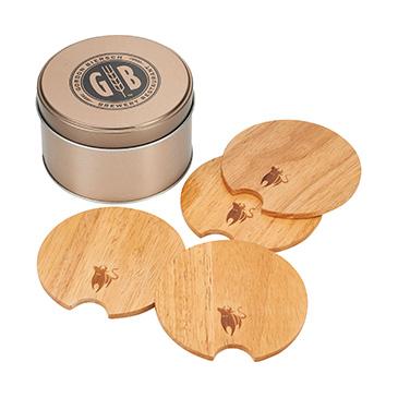#BUL003 - Bullware Wood Coaster Sets Image