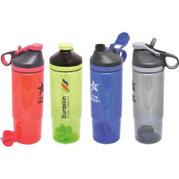 Trio Water Bottle - Shaker - BPA Free R79 Image