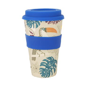 Innovative 400ml Reusable Bamboo Coffee Cup Image