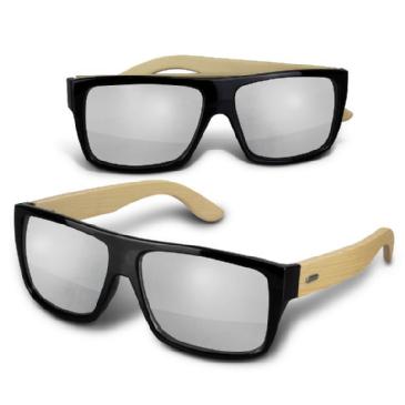 Maui Mirror Lens Sunglasses 120341 - Bamboo Image